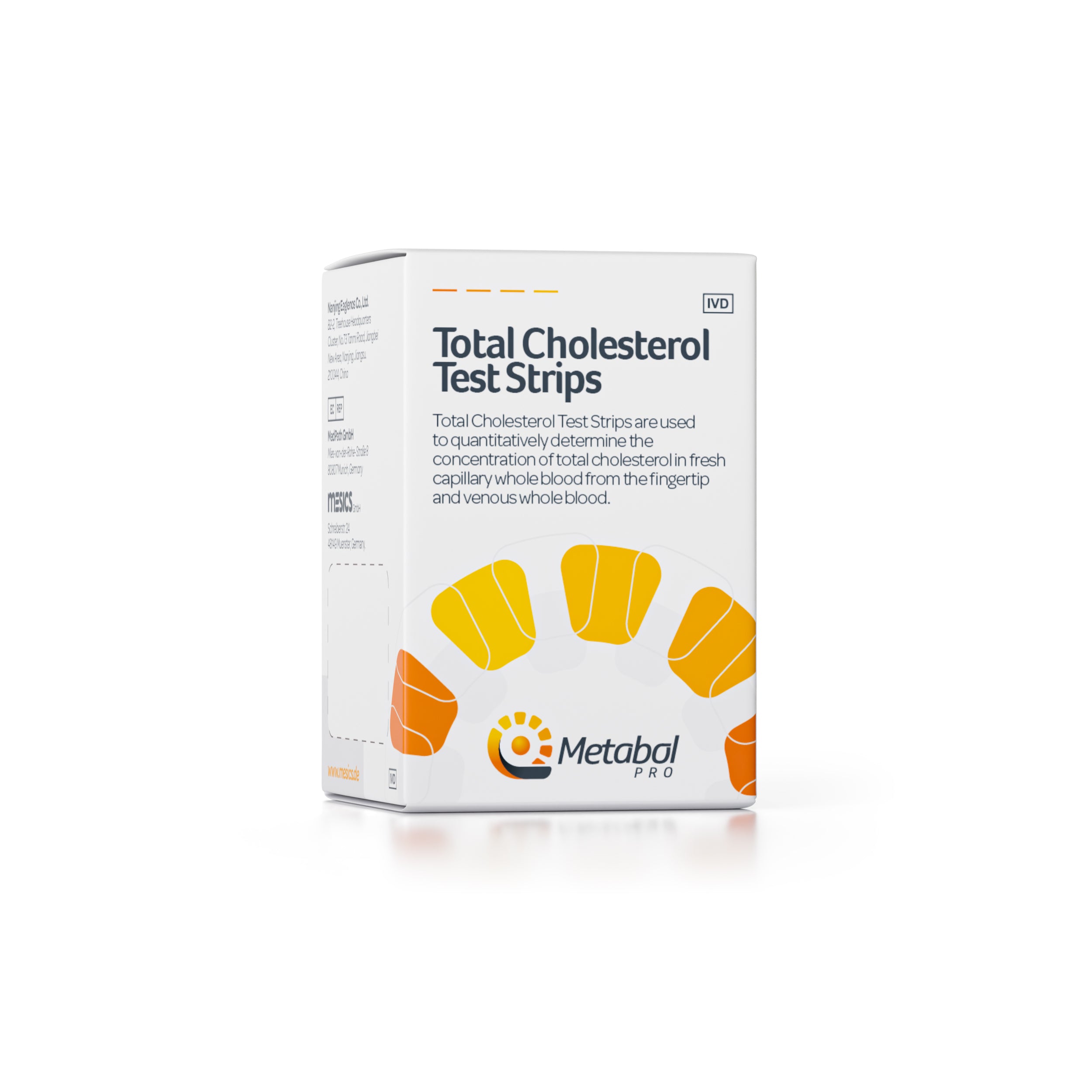 Cholesterol Test Strips (10 Pieces per Box)